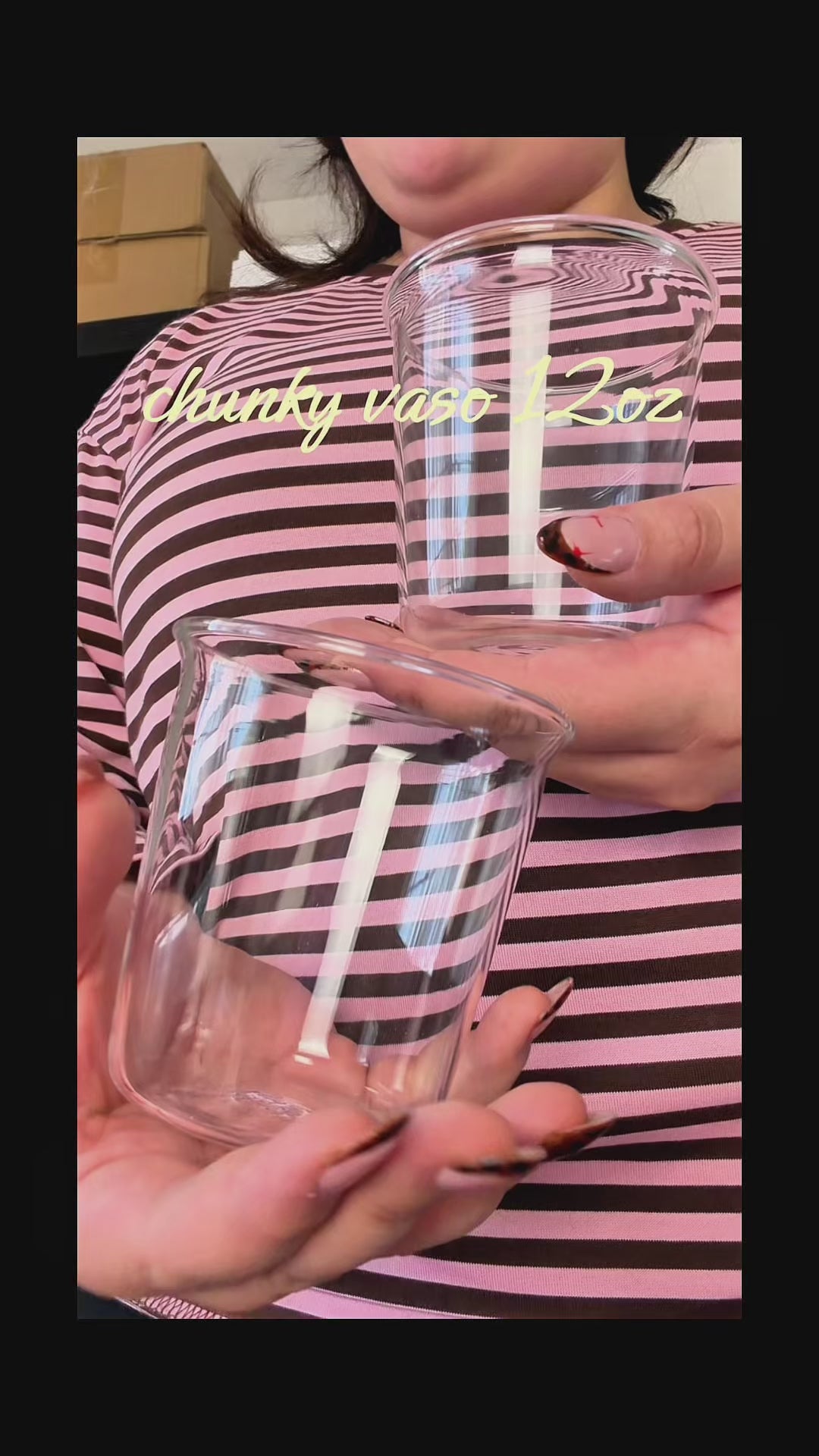 Vaso chunky de cristal 12oz